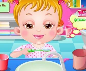 La hora de cepillarse de Bebé Hazel