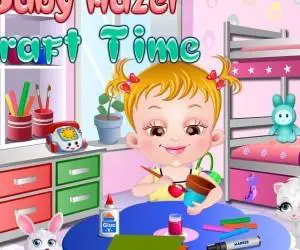 Baby Hazel craft time