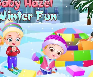 Baby Hazel winter fun